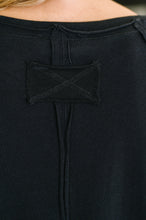 Load image into Gallery viewer, Nice to Each Other Raglan Sleeve Top in Black
