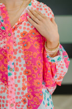 Load image into Gallery viewer, No Hesitation Mixed Print Blouse
