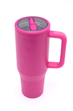 Load image into Gallery viewer, No Spill 40oz Tumbler in Hot Pink
