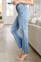 Load image into Gallery viewer, Nora High Rise Rigid Magic Destroy Slim Straight Jeans
