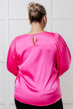 Load image into Gallery viewer, Not Exaggerating Satin Puff Sleeve Blouse
