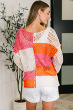 Load image into Gallery viewer, Off the Grid Net Color Block Layering Top
