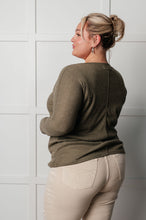 Load image into Gallery viewer, On a Roll Ribbed Knit V Neck Long Sleeve Top
