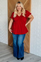 Load image into Gallery viewer, One Day Soon V-Neck Ruffle Detail Top
