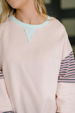 Load image into Gallery viewer, Outside the Lines Oversized Color Block  Pullover
