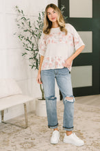 Load image into Gallery viewer, Painting the Roses Color Block Relaxed Top
