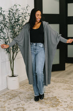 Load image into Gallery viewer, Pamper Travel Hooded Cardigan in Charcoal
