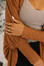 Load image into Gallery viewer, Pamper Travel Hooded Cardigan in Chestnut
