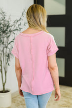 Load image into Gallery viewer, Parlour Picnic Color Block Knit Top in Pink
