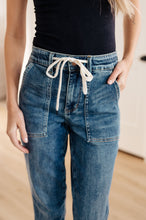 Load image into Gallery viewer, Payton Pull On Denim Joggers in Medium Wash
