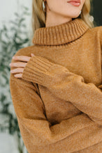 Load image into Gallery viewer, Personal Assistant Turtleneck Dress in Deep Camel
