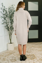 Load image into Gallery viewer, Personal Assistant Turtleneck Dress in Sand Beige
