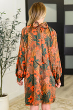 Load image into Gallery viewer, Petals After Dark Balloon Sleeve Dress
