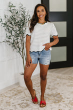 Load image into Gallery viewer, Pinkies Up Knit Top in White
