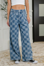 Load image into Gallery viewer, PREORDER: Please Detail Wide Leg Checkered Bottoms
