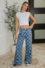 Load image into Gallery viewer, PREORDER: Please Detail Wide Leg Checkered Bottoms
