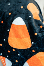 Load image into Gallery viewer, PREORDER: Halloween Fleece Blanket in Jumbo Candies
