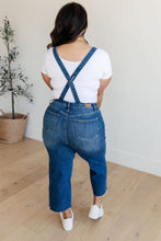 Load image into Gallery viewer, Priscilla High Rise Crop Wide Leg Denim Overalls
