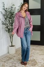 Load image into Gallery viewer, Puddle Jumper Full Front Zip Up Jacket in Mauve
