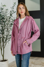 Load image into Gallery viewer, Puddle Jumper Full Front Zip Up Jacket in Mauve

