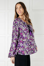 Load image into Gallery viewer, Pulled Together Ditsy Floral Bubble Sleeve Blouse
