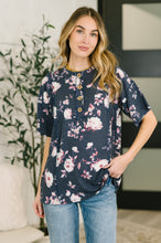 Load image into Gallery viewer, Really Simple Floral Henley Top- 3/3/2026 NEW
