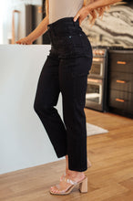 Load image into Gallery viewer, Reese Rhinestone Slim Fit Jeans in Black
