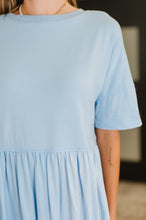 Load image into Gallery viewer, PREORDER: Relaxed Drop Shoulder Dress in Light Blue

