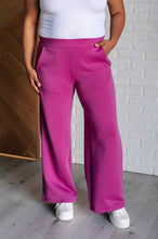 Load image into Gallery viewer, Resort Travel Wide Leg Crop Pant in Magenta
