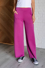 Load image into Gallery viewer, Resort Travel Wide Leg Crop Pant in Magenta
