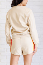 Load image into Gallery viewer, Retro Rainbow Shorts Set in Tan
