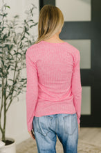 Load image into Gallery viewer, Ribbed Long Sleeve in Fuchsia
