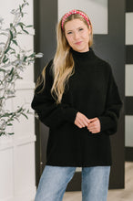 Load image into Gallery viewer, Right to the Core High Neck Pullover in Black
