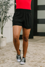 Load image into Gallery viewer, Rile Me Up High Waisted Shorts in Black
