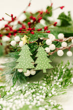 Load image into Gallery viewer, Rockin’ Around the Christmas Tree Dangle Earrings
