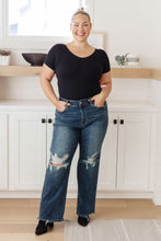 Load image into Gallery viewer, Rose High Rise 90&#39;s Straight Jeans in Dark Wash
