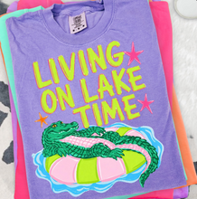 Load image into Gallery viewer, Living on Lake Time Graphic Tee
