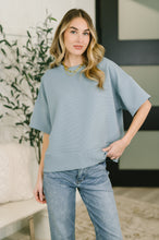 Load image into Gallery viewer, Sense of Clarity Boxy Top in Blue Grey
