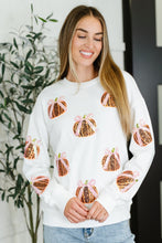 Load image into Gallery viewer, PREORDER: Sequin Pumpkin Bow Pullover
