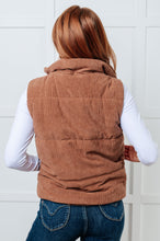 Load image into Gallery viewer, Set Me Up Corduroy Puffer Vest
