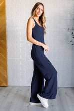 Load image into Gallery viewer, Shavasana Everyday Wide Leg Jumpsuit in Navy
