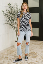 Load image into Gallery viewer, PREORDER: Sheer Checkered Layering Short Sleeve Top
