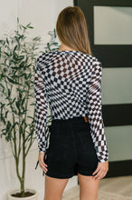 Load image into Gallery viewer, PREORDER: Sheer Long Sleeve Checkered Layering Top in Three Colors
