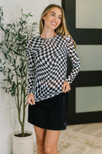 Load image into Gallery viewer, PREORDER: Sheer Long Sleeve Checkered Layering Top in Three Colors
