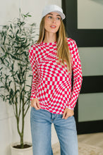 Load image into Gallery viewer, PREORDER: Sheer Long Sleeve Checkered Layering Top in Three Colors
