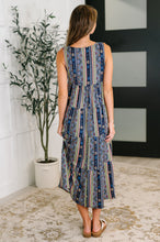 Load image into Gallery viewer, Sierra Spirit Gathered Tiered Dress in Navy

