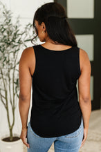 Load image into Gallery viewer, Simpler Times Basic V-Neck Tank in Black
