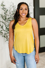 Load image into Gallery viewer, Simpler Times Basic V-Neck Tank in Pineapple

