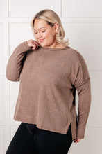 Load image into Gallery viewer, Simply Basic Ribbed Hacci Sweater in Mocha
