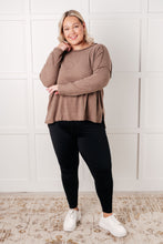 Load image into Gallery viewer, Simply Basic Ribbed Hacci Sweater in Mocha
